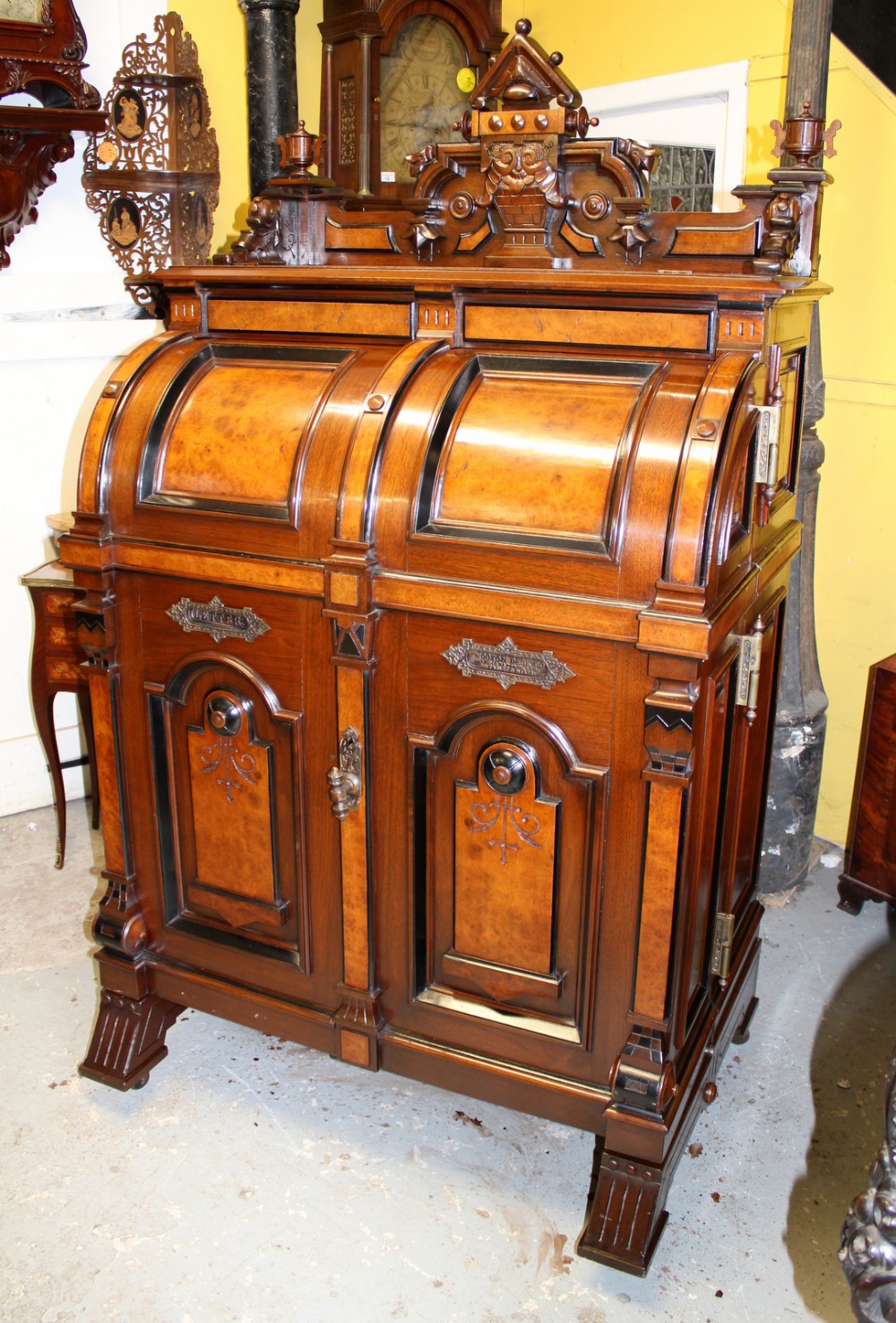 A GRAND EXTRA GRADE WOOTON SECRETARY DESK
