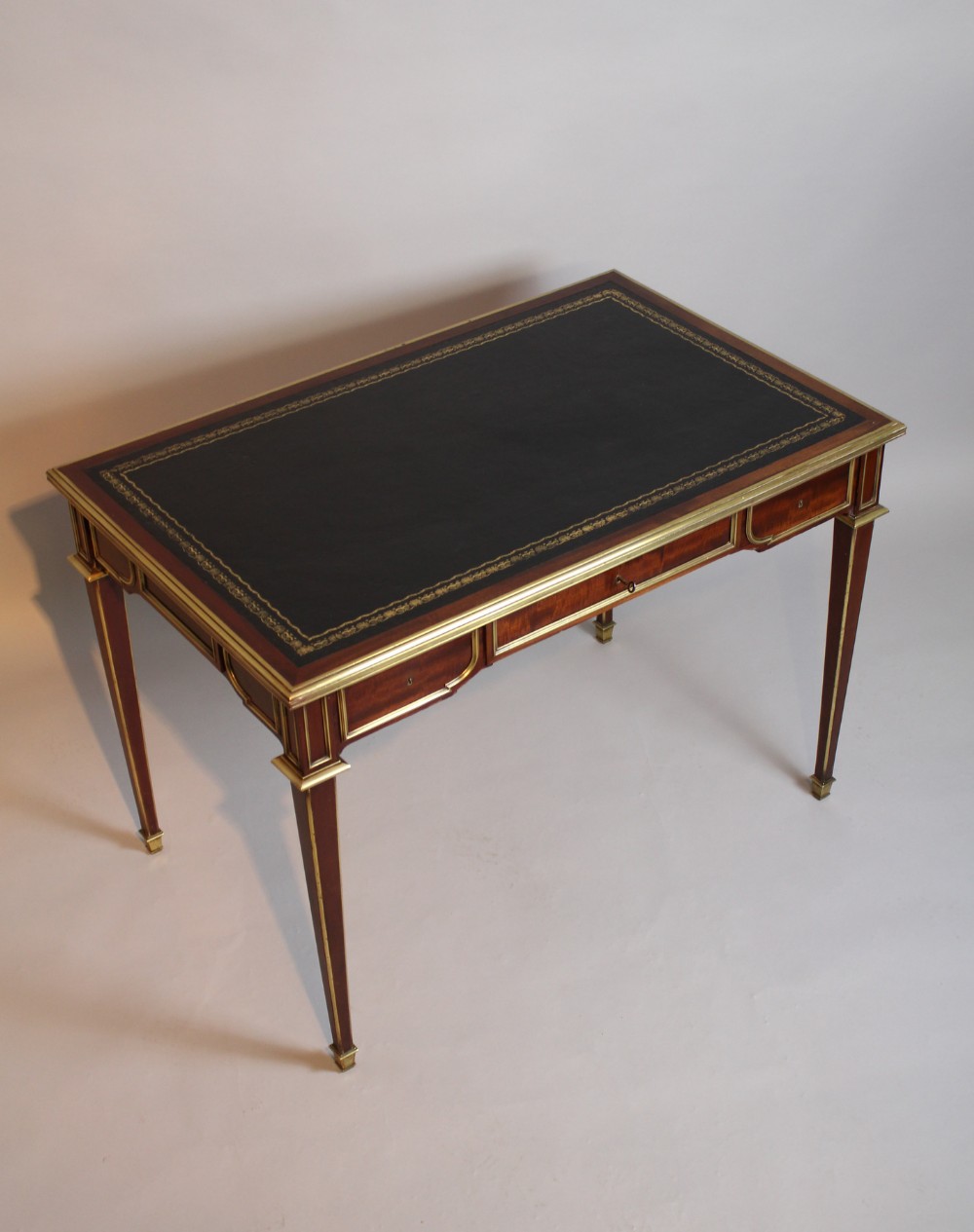 A French Mahogany Ormolu Writing Table