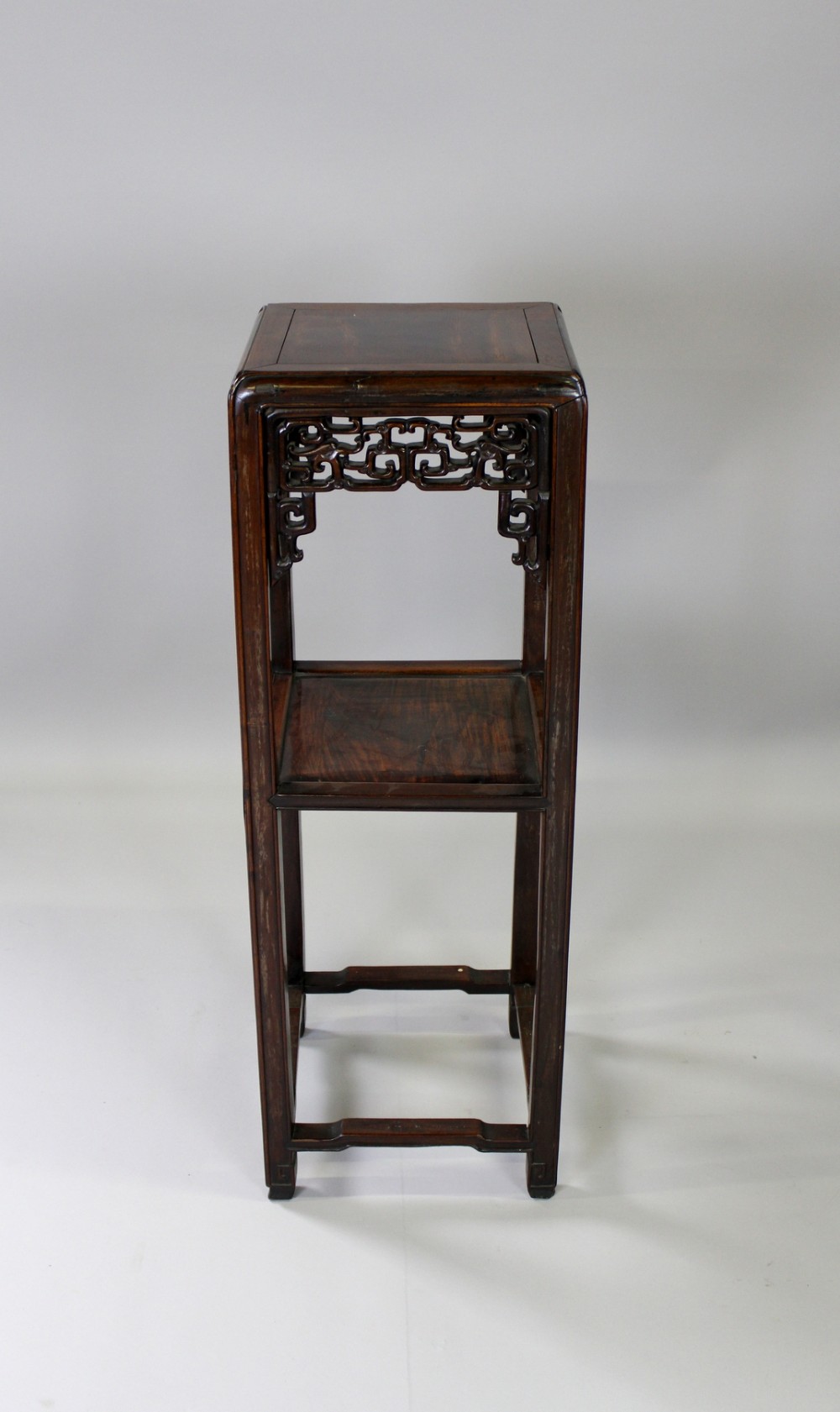 A Tall 19th Century Chinese Hardwood Stand 
