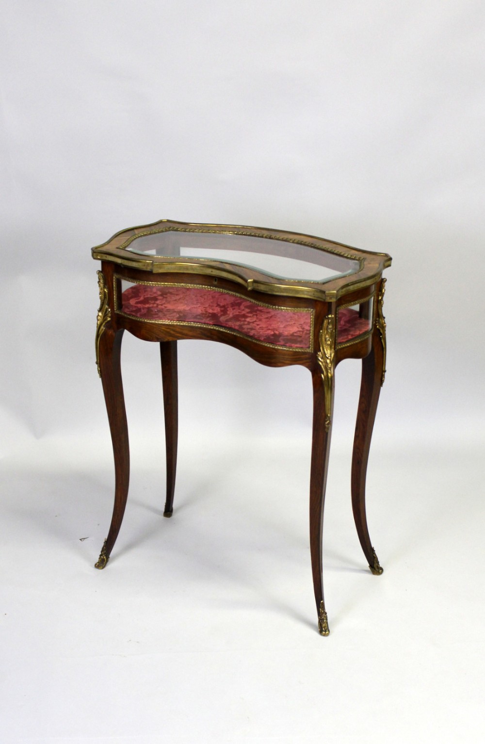 A Petite Sized Kingwood & Ormolu Kidney Shaped Bijouterie Table