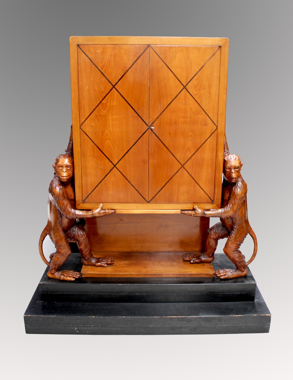 A RARE AND UNUSUAL LARGE ART DECO COCKTAIL CABINET 