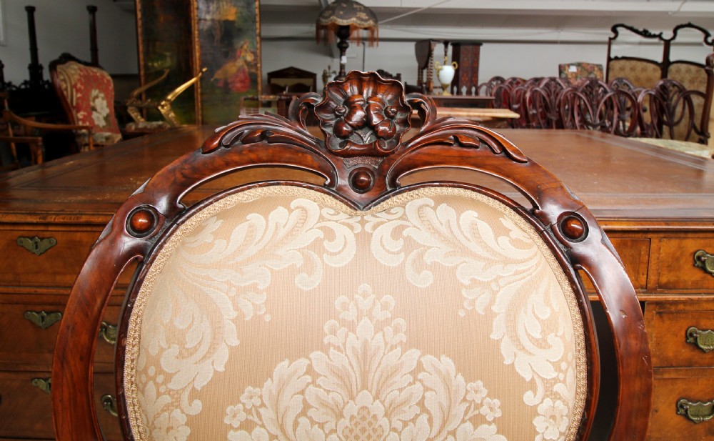 A BEAUTIFUL VICTORIAN CARVED WALNUT ARMCHAIR View VI