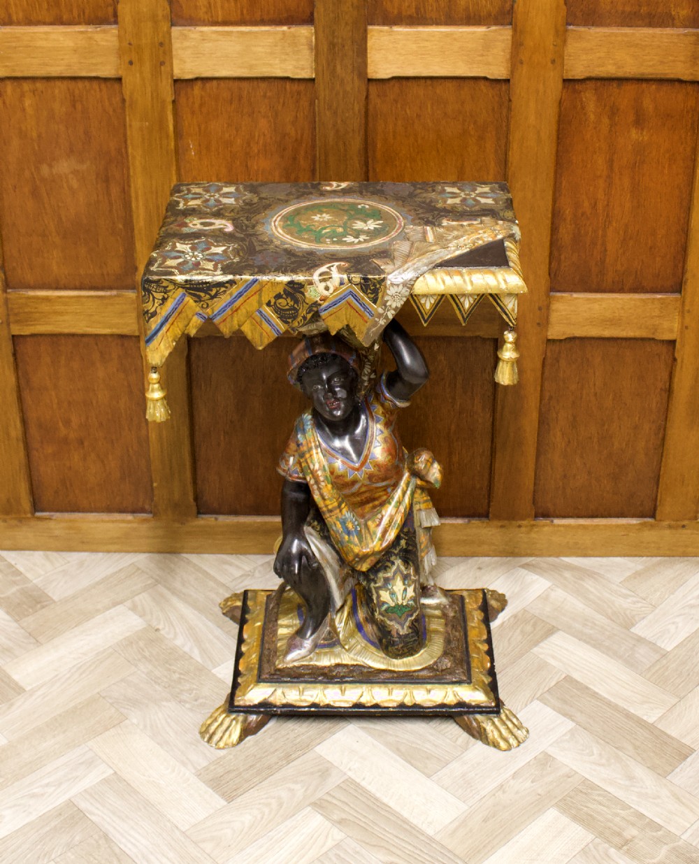 19th Century Venetian Polychrome-painted Side Table View IV