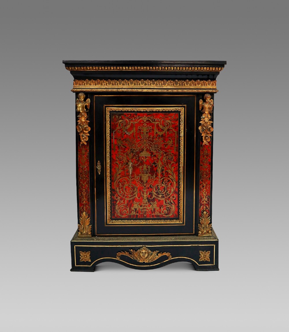 19th Century French Boulle Side Cabinet 
