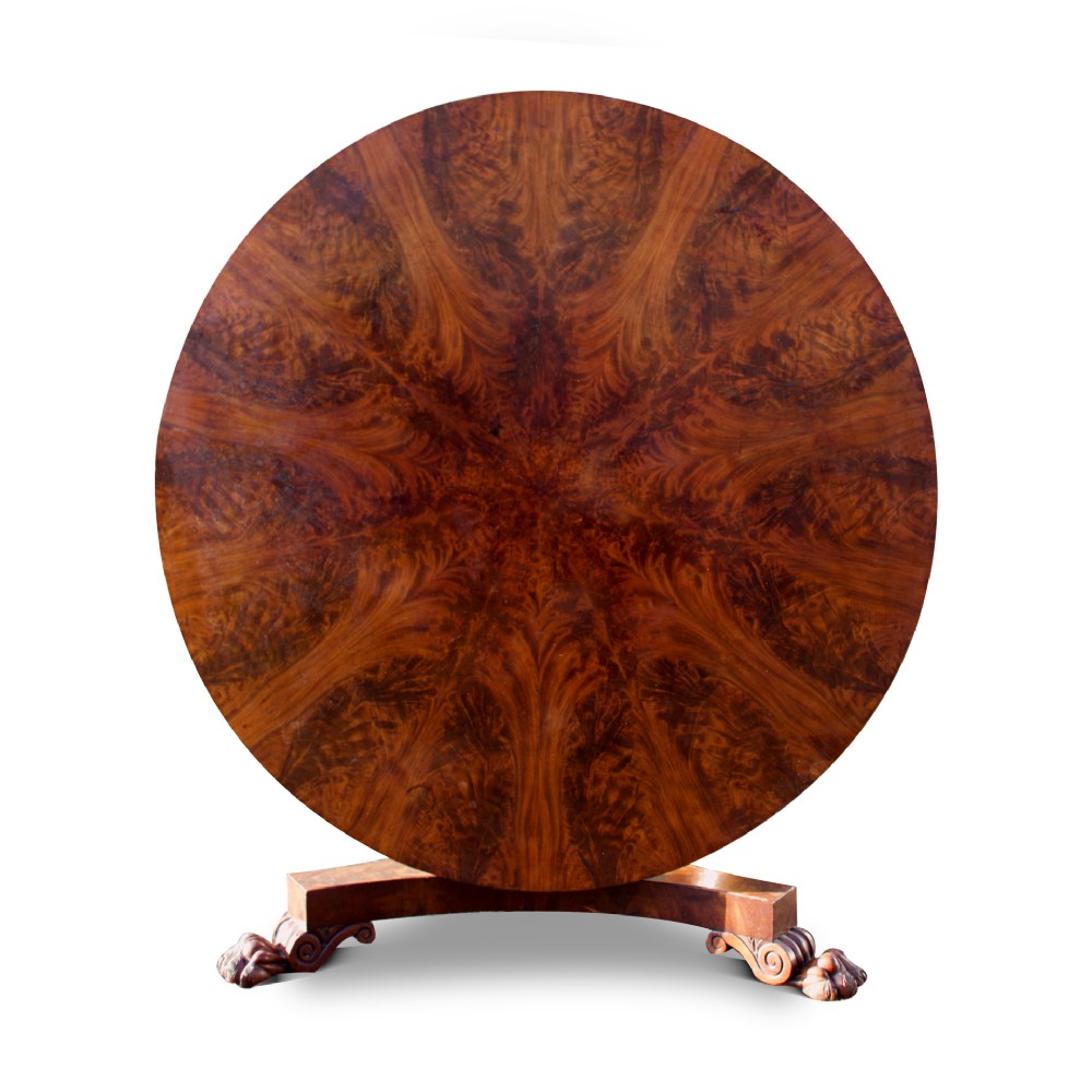 Victorian Flamed Mahogany Loo Table 