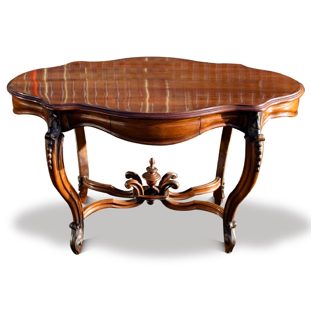 19th Century Carved Mahogany Centre Table 