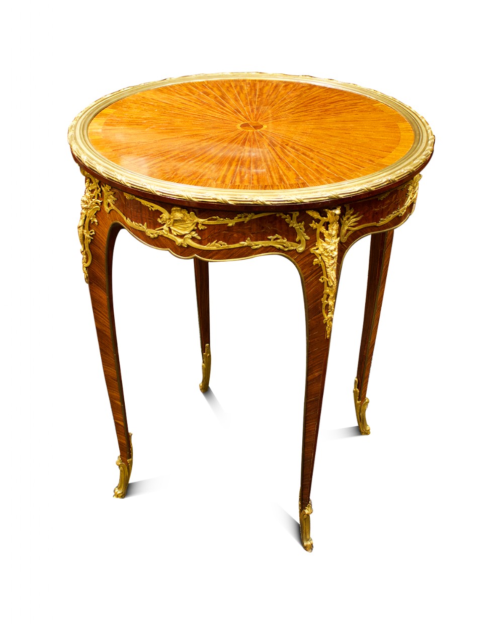Exquisite French Ormolu-Mounted Kingwood Occasional Table by Joseph-Emmanuel Zwiener