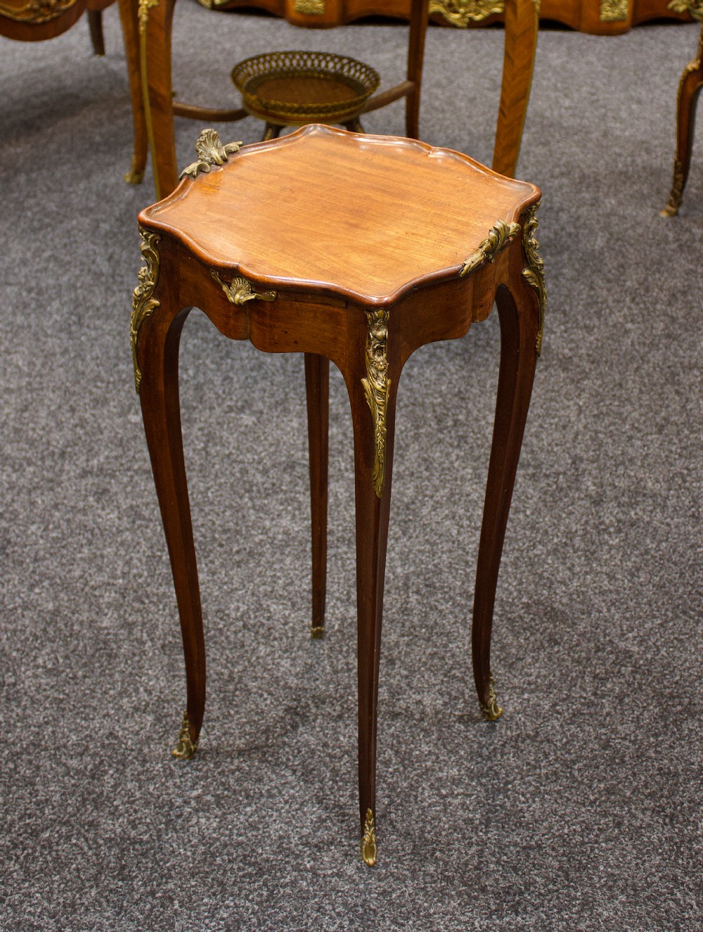 A French Ormolu Mounted Mahogany Occasional Table By Francois Linke 