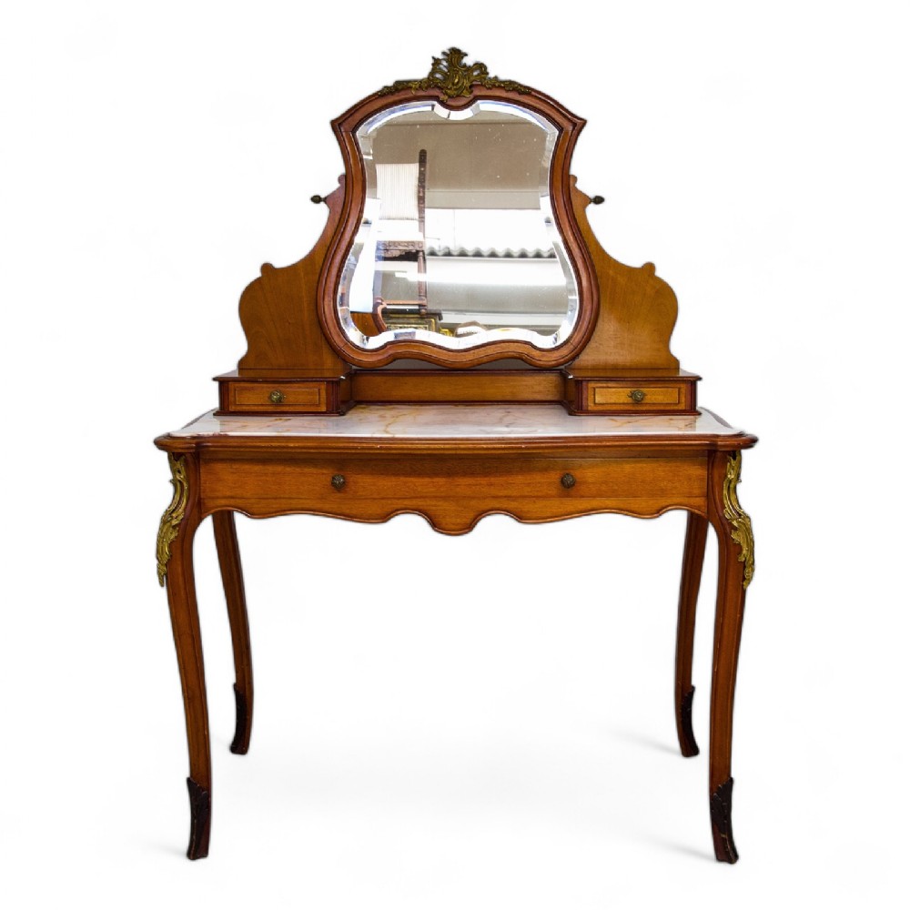 Antique French Mahogany Dressing Table 