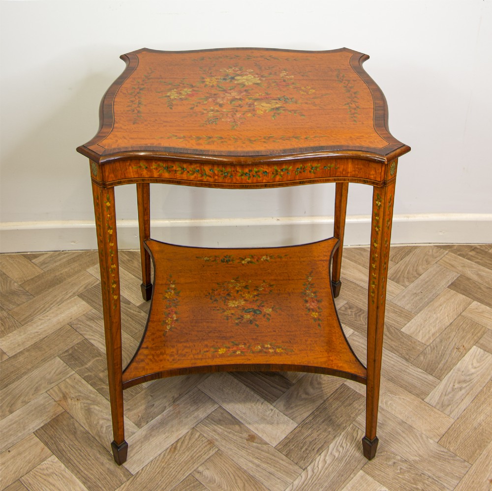 Antique Satinwood Painted Side Table View III