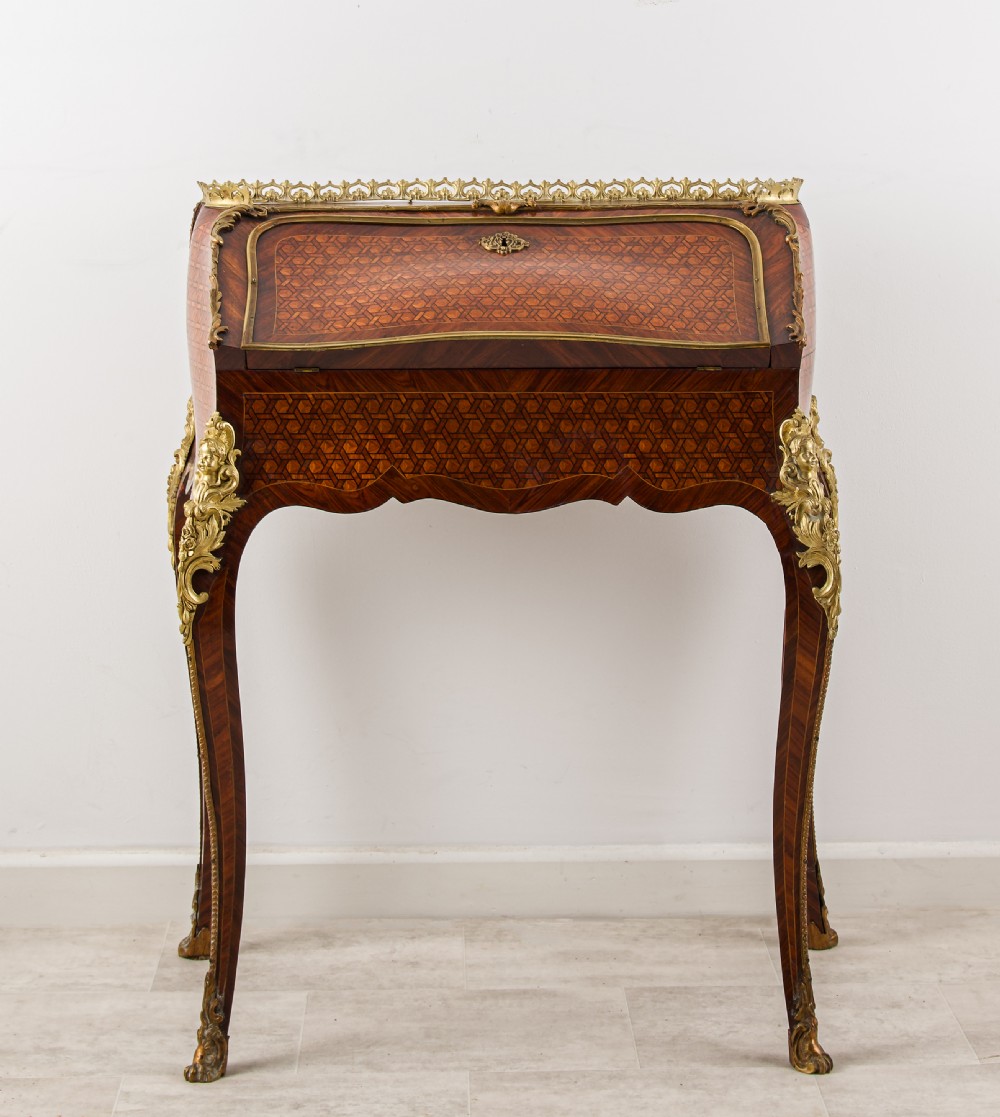 Antique French Kingwood & Ormolu Bureau - Belle Époque, circa 1900 View II