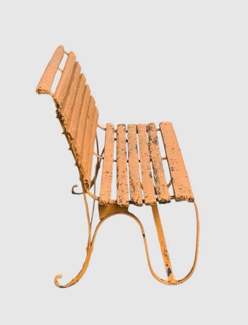 ANTIQUE VICTORIAN GARDEN BENCH CAST IRON WOOD OUTDOOR SEAT PATIO PARK BENCH - ADDITIONAL PHOTO 8