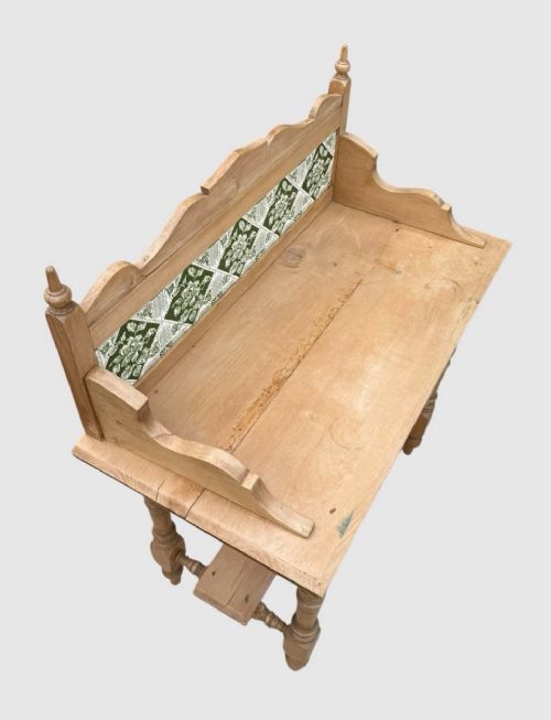 VICTORIAN PINE WASHSTAND ANTIQUE RUSTIC BATHROOM BASIN STAND UNIT - ADDITIONAL PHOTO 5