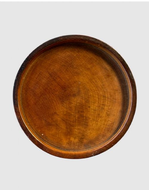 ANTIQUE AYRTON SAUNDERS BOXWOOD PILL ROUNDER TREEN APOTHECARY TOOL - ADDITIONAL PHOTO 3