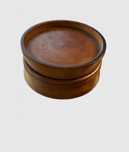 ANTIQUE AYRTON SAUNDERS BOXWOOD PILL ROUNDER TREEN APOTHECARY TOOL - ADDITIONAL PHOTO 6