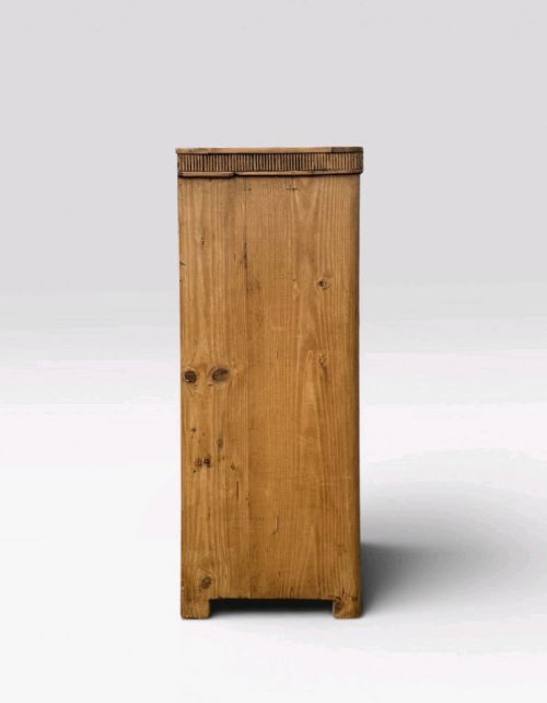 PAIR ANTIQUE PINE BEDSIDE CABINETS RUSTIC VICTORIAN NIGHTSTANDS STORAGE UNIT - ADDITIONAL PHOTO 3