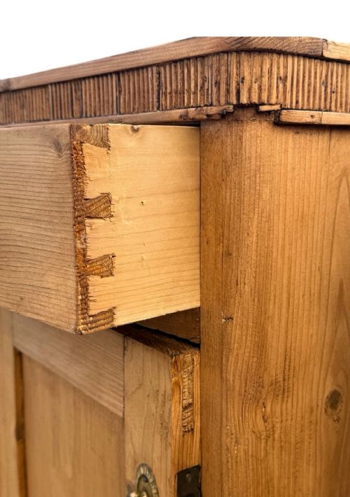 PAIR ANTIQUE PINE BEDSIDE CABINETS RUSTIC VICTORIAN NIGHTSTANDS STORAGE UNIT - ADDITIONAL PHOTO 5