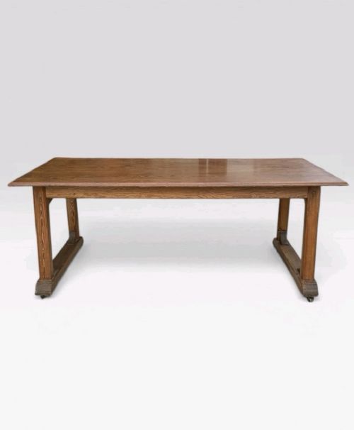 ANTIQUE HEALS STYLE DINING TABLE EARLY 20TH CENTURY SOLID WOOD UK