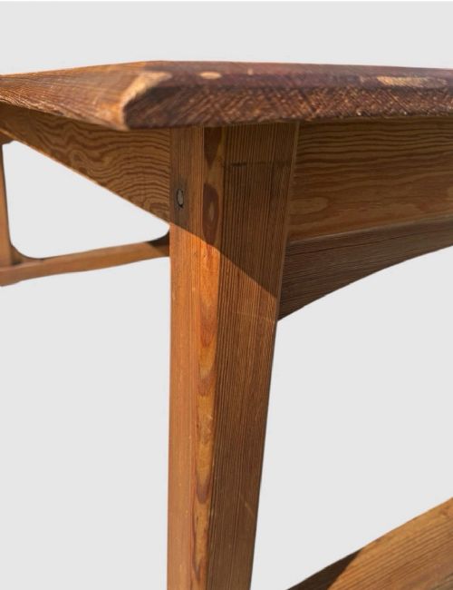 ANTIQUE HEALS STYLE DINING TABLE EARLY 20TH CENTURY SOLID WOOD UK - ADDITIONAL PHOTO 4