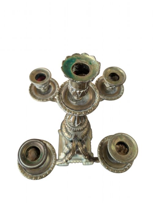 A PAIR OF BRONZE FIVELIGHT CANDLELABRA 1880C - ADDITIONAL PHOTO 8