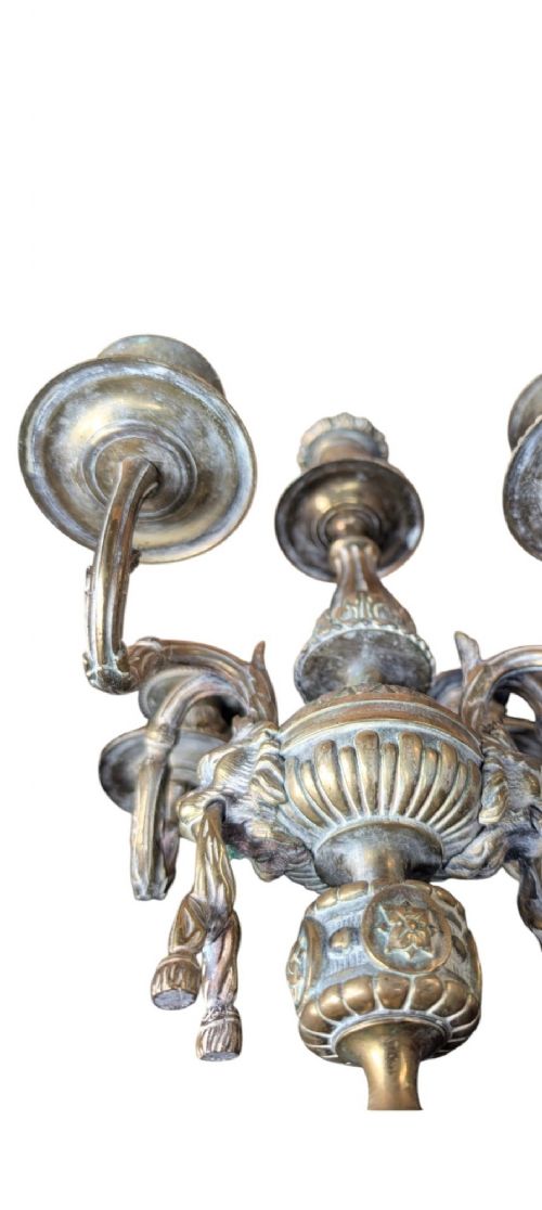 A PAIR OF BRONZE FIVELIGHT CANDLELABRA 1880C - ADDITIONAL PHOTO 12
