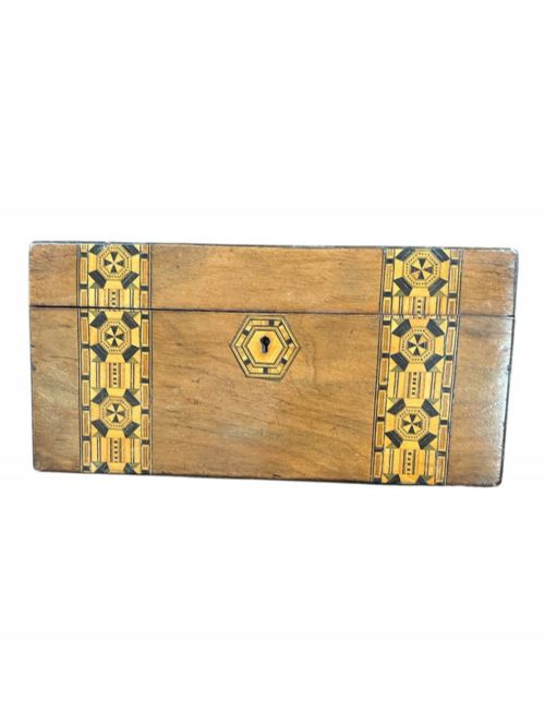 VICTORIAN TUNBRIDGE WARE SEWINGWORK BOX - ADDITIONAL PHOTO 1