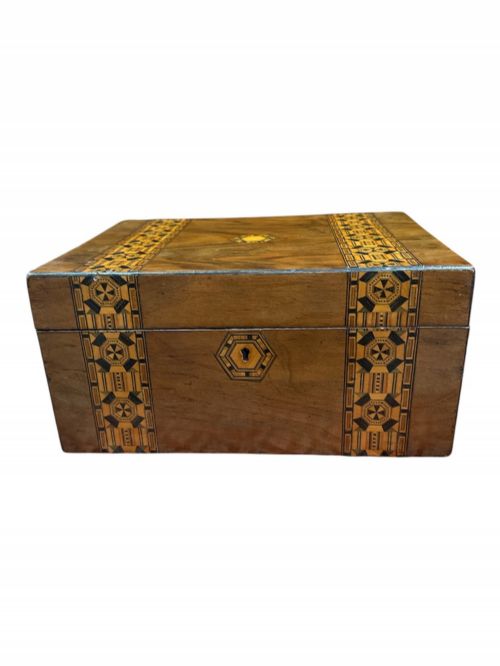 VICTORIAN TUNBRIDGE WARE SEWINGWORK BOX - ADDITIONAL PHOTO 3