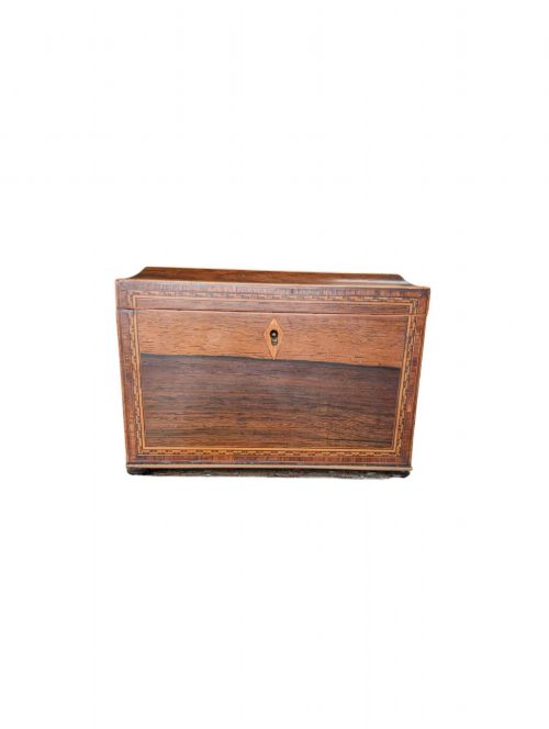 REGENCY TUNBRIDGE WARE TEA CADDY