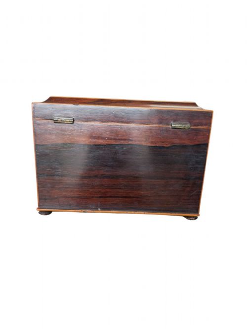 REGENCY TUNBRIDGE WARE TEA CADDY - ADDITIONAL PHOTO 2