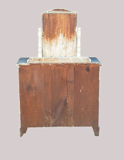 ANTIQUE VICTORIAN PINE PAINTED DRESSING TABLE - ADDITIONAL PHOTO 5