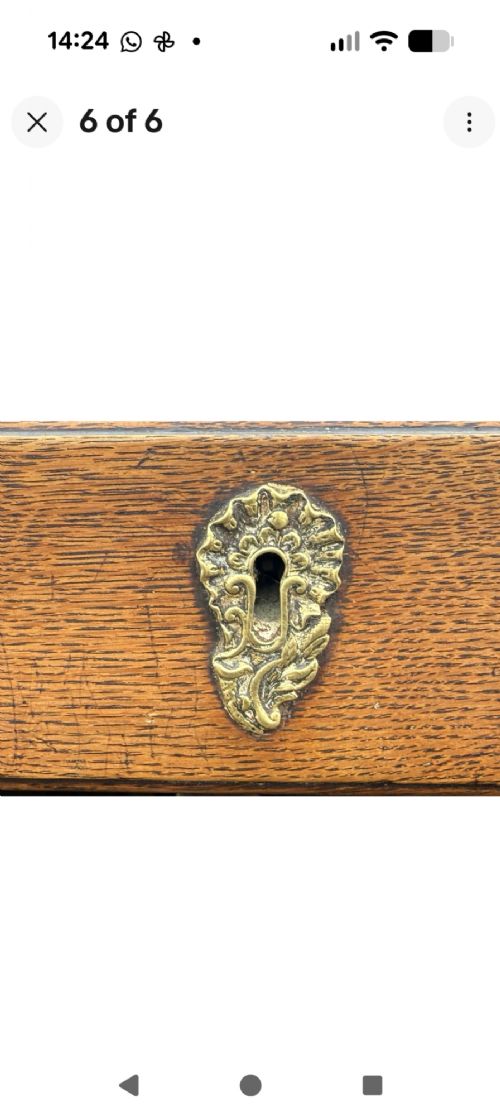 ANTIQUE GEORGIAN OAK LOWBOY SIDE TABLE 18TH CENTURY 3 DRAWER DRESSER BASE - ADDITIONAL PHOTO 5