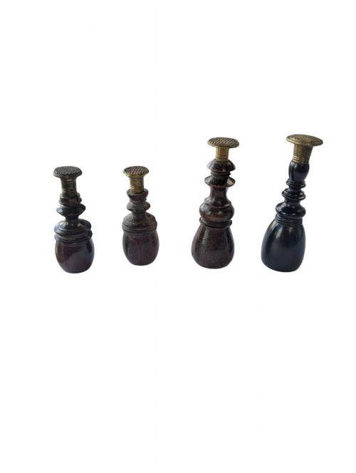 4 TREEN WAX STAMPS - ADDITIONAL PHOTO 1