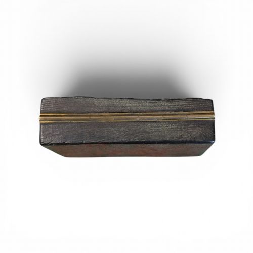 RHINOCEROS HIDE SNUFF BOX 19C - ADDITIONAL PHOTO 1
