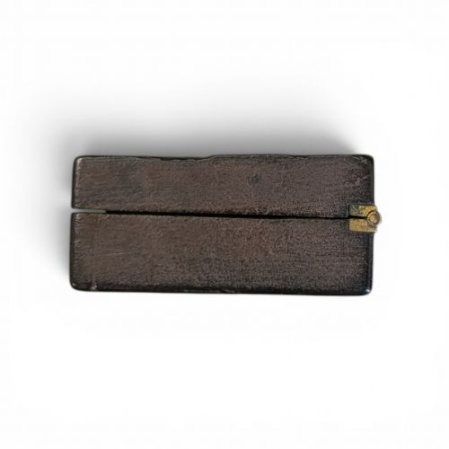 RHINOCEROS HIDE SNUFF BOX 19C - ADDITIONAL PHOTO 2