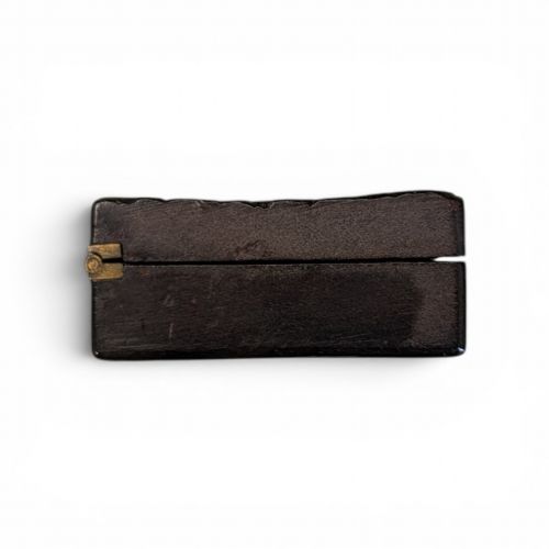 RHINOCEROS HIDE SNUFF BOX 19C - ADDITIONAL PHOTO 4
