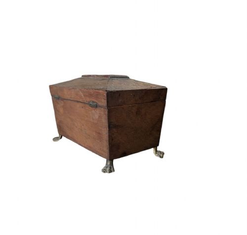 VICTORIAN ROSEWOOD INLAY TEA CADDY NOW JEWELRY BOX - ADDITIONAL PHOTO 2