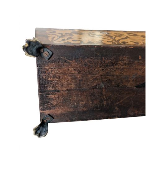 VICTORIAN ROSEWOOD INLAY TEA CADDY NOW JEWELRY BOX - ADDITIONAL PHOTO 9
