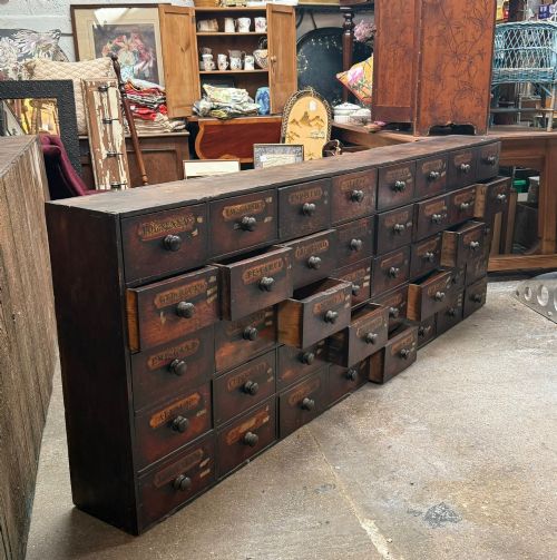 VICTORIAN APOTHECARY CABINET ANTIQUE CHEMIST MEDICINE DRAWERS CUPBOARD - ADDITIONAL PHOTO 5