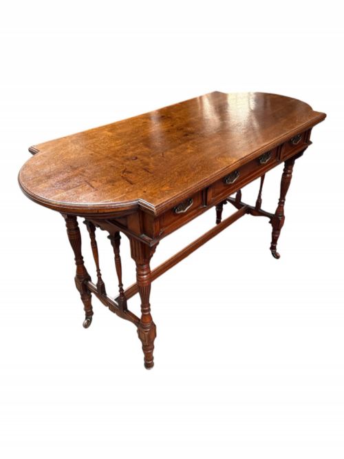 LIBRARY TABLE LATE 19THEARLY 20TH CENTURY - ADDITIONAL PHOTO 1
