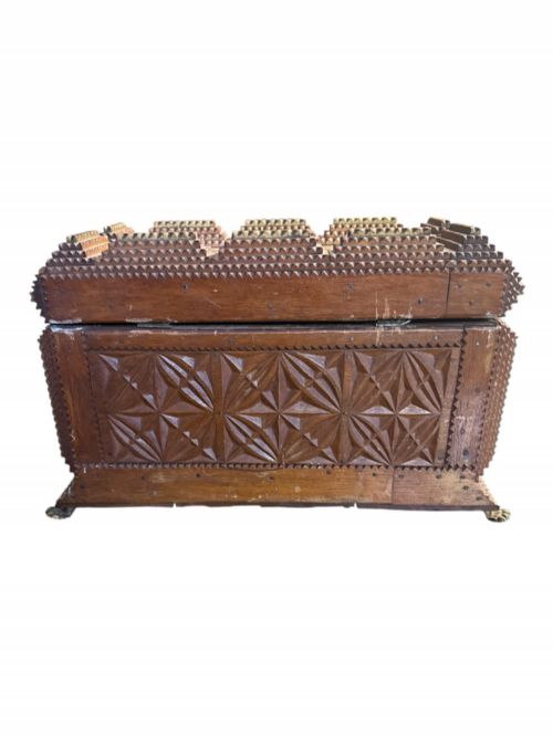 LATE VICTORIANEARLY 20TH SWEETHEART TRAMP ART BOX - ADDITIONAL PHOTO 5