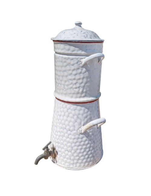 19001930S FRENCH ENAMEL COFFEE URN