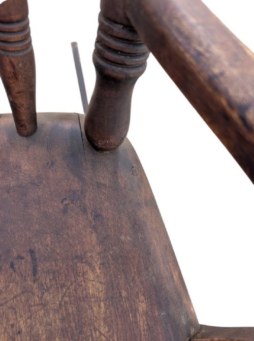 ANTIQUE SWEDISH CHILDS ROCKING CHAIR - ADDITIONAL PHOTO 6