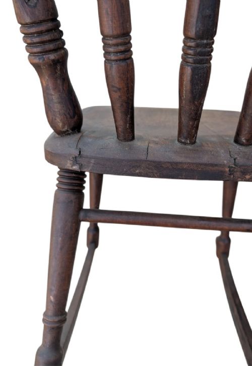 ANTIQUE SWEDISH CHILDS ROCKING CHAIR - ADDITIONAL PHOTO 7