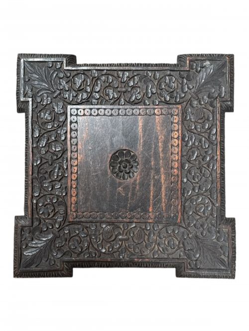 19TH CENTURY ANGLOINDIAN CARVED HARDWOOD OCCASIONAL TABLE - ADDITIONAL PHOTO 1
