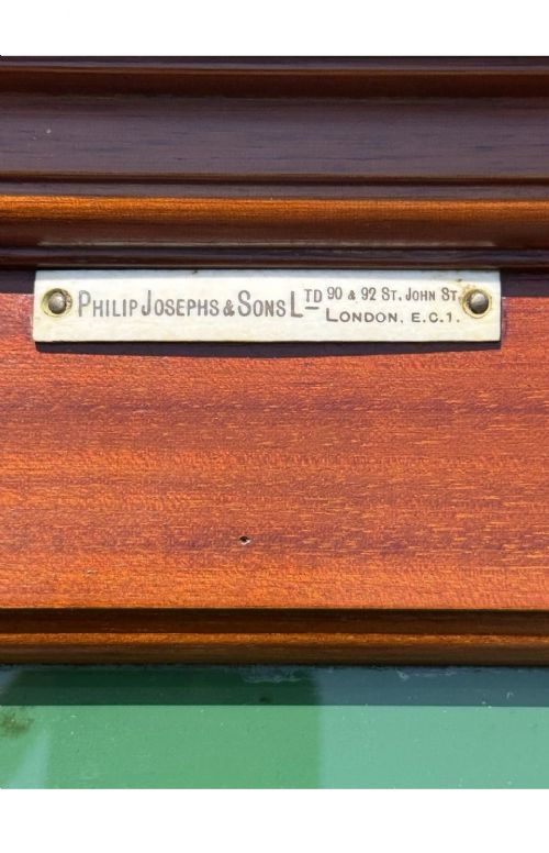 ANTIQUE PHARMACY DISPENSING DEPARTMENT MIRROR MAHOGANY CHEMIST SHOP - ADDITIONAL PHOTO 4