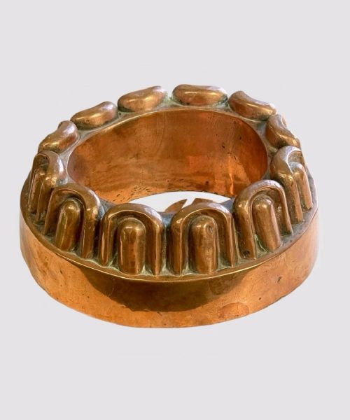 ANTIQUE VICTORIAN COPPER JELLY MOULD TIN LINED KITCHENALIA BAKING COLLECTABLE