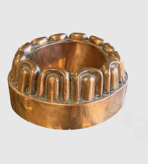 ANTIQUE VICTORIAN COPPER JELLY MOULD TIN LINED KITCHENALIA BAKING COLLECTABLE - ADDITIONAL PHOTO 3