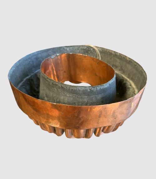 ANTIQUE VICTORIAN COPPER JELLY MOULD TIN LINED KITCHENALIA BAKING COLLECTABLE - ADDITIONAL PHOTO 4