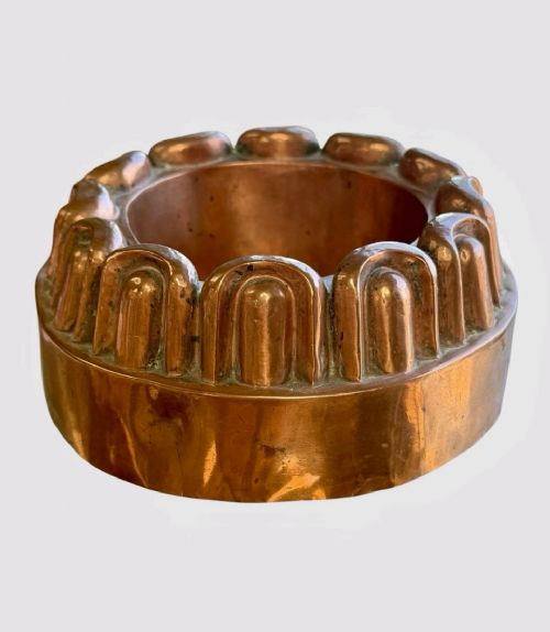 ANTIQUE VICTORIAN COPPER JELLY MOULD TIN LINED KITCHENALIA BAKING COLLECTABLE - ADDITIONAL PHOTO 7