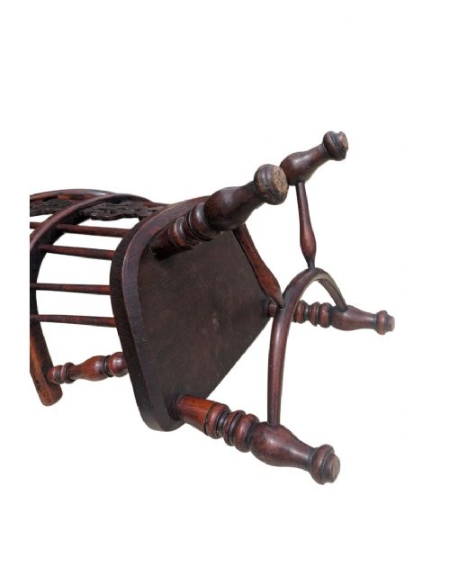 19TH CENTURY CHILDS WINDSOR ELBOW CHAIR - ADDITIONAL PHOTO 4